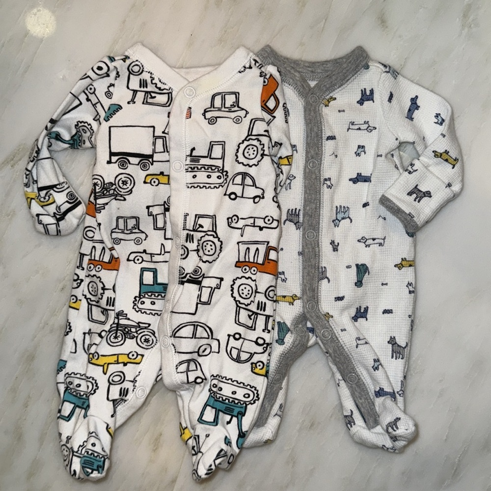Carter’s Preemie Snap-Up Sleep & Plays - Dogs and Trucks